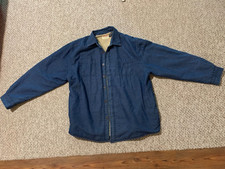 Wrangler Authentics Men's Long Sleeve Sherpa Lined Denim Shirt Jacket XL