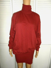 SALE Cool Young, Fabulous & Broke size S red turtleneck sweatshirt dress NWT