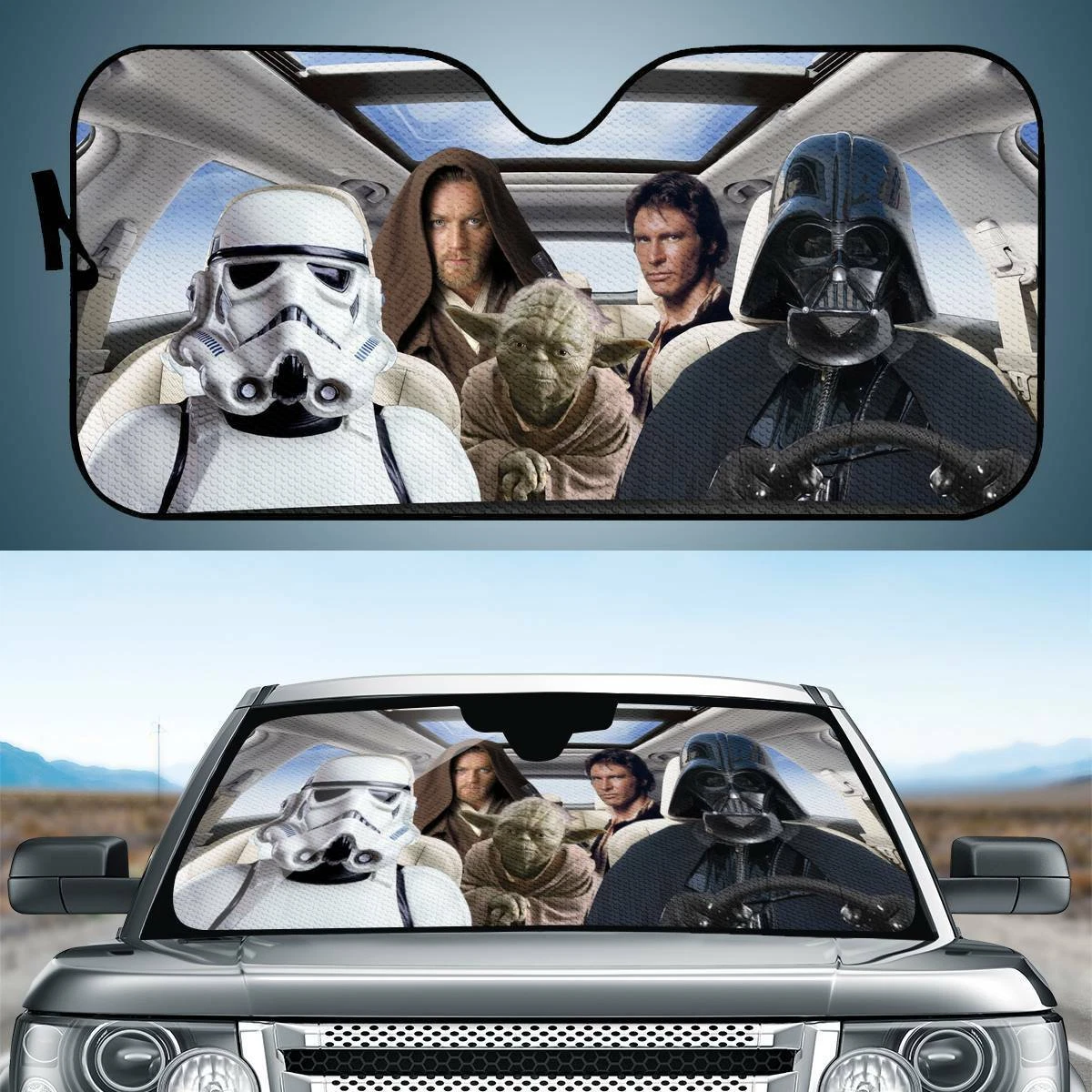 Star Wars Dark Vador Yoda Stormtrooper voiture pare-brise ombre-soleil  pare-sole