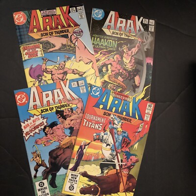 LOT of ARAK/Son of Thunder DC Comics Issues 5, 10, 18 20 Free Shipping! 