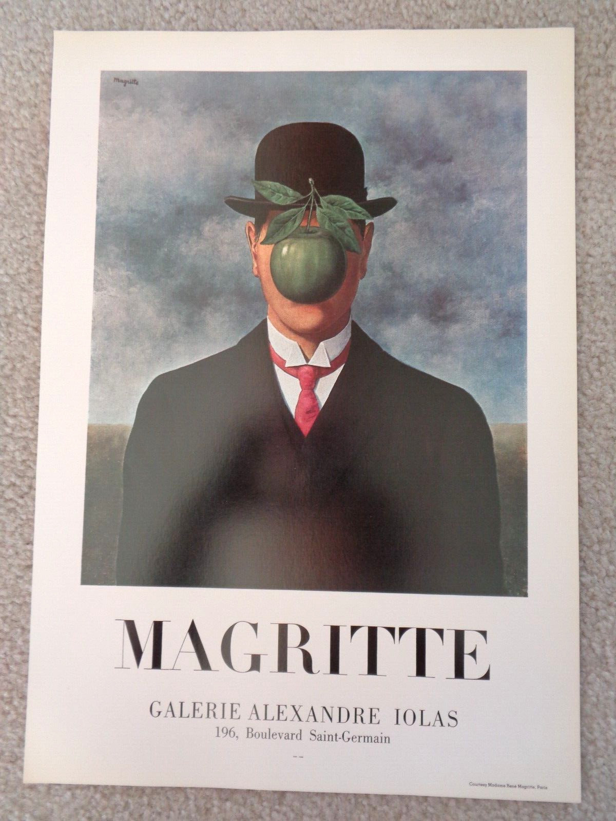 René Magritte Bowler Hat Green Apple Bowler Hat Painting New Arrivals