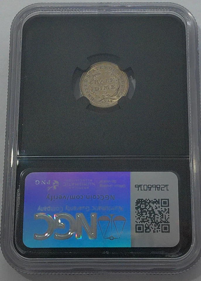 1859 O NGCX 9.1 H10C Series Liberty Half Dime Vault Box Series 8 MS61 Mint State - Image 2 of 3