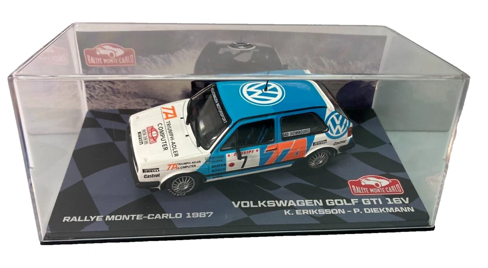 IXO ALTAYA 1/43 VOLKSWAGEN GOLF GTI 16V ERIKSSON DIEKMANN RALLYE MONTECARLO 1987 - Imagen 3 de 4