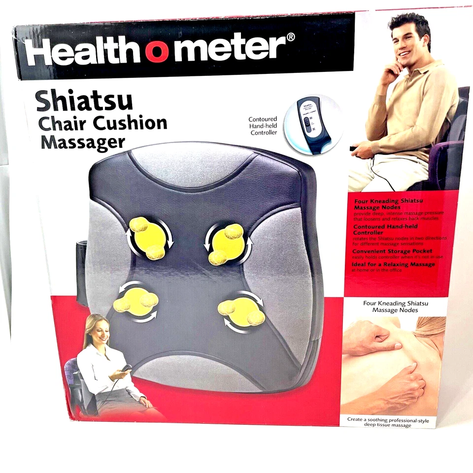 Cojín de silla mensajero Shiatsu Health O Meter Foto 2 de 4