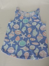 Gymboree 2016 Mix n Match Girl's Blue Seashell Sleeveless Top 5-6 Beach Summer