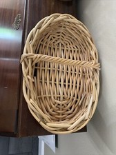 Woven Oval Basket Low Profile 16 X 11 X 3.5