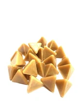 20 Pounds 1-1/4 Tetrahedron Pyramid Plastic Tumbling Vibratory Deburring Media