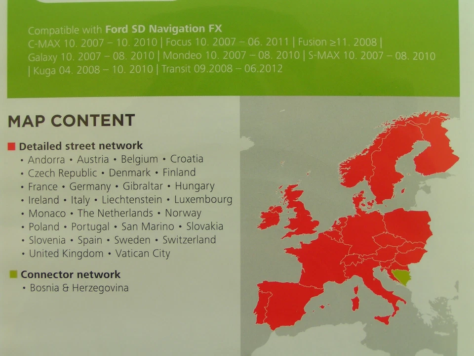SD CARD NAVIGATION FORD EUROPA FX 2019 FOCUS KUGA GALAXY MONDEO C-MAX S-MAX TOP - Bild 4 von 4