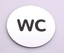 wc Schild 2 Teilig Sortiment wc und nicht im stehen ...