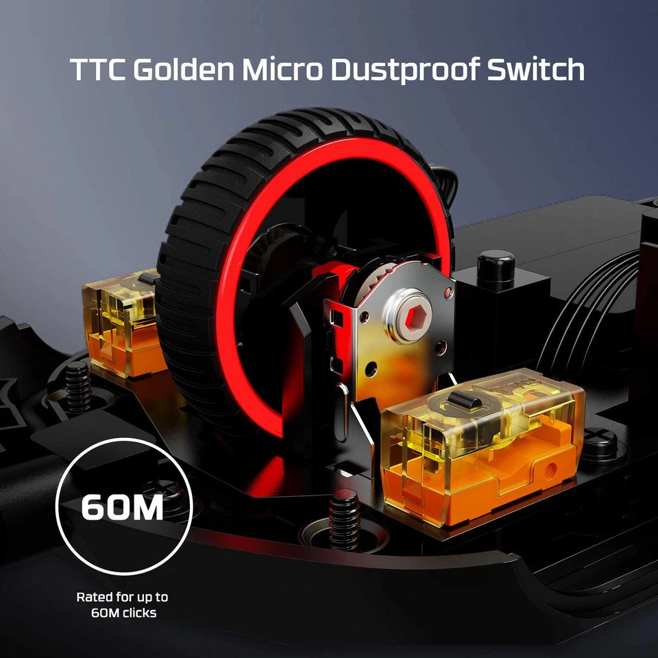 HyperX Pulsefire Haste 59g Ultraleicht Gaming Maus Kabelgebunde 16K DPI RGB Weiß - Bild 4 von 4