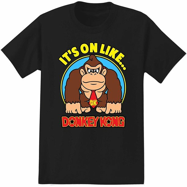 Camiseta Nintendo DONKEY KONG IT'S ON LIKE DONKEY KONG NUEVA CON ETIQUETAS Licencia y Oficial