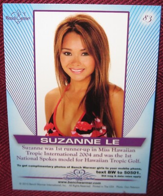 2010 BENCHWARMER SIGNATURE SERIES #83 SUZANNE LE BASE CARD | eBay