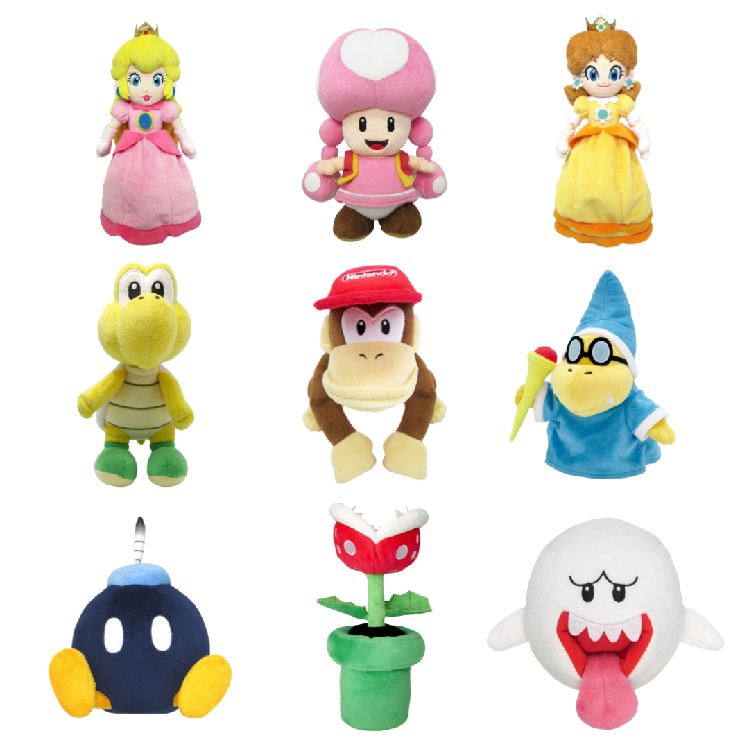 Super Mario All Star Collection Sanei Boeki Official Plush NWT