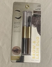 Beauty Concepts Brow & Lash Duo/Lash Primer-Clear Brow Gel Brown & Black NEW