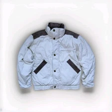 Vintage Korean The Company Store Jacket size M Beige Brown