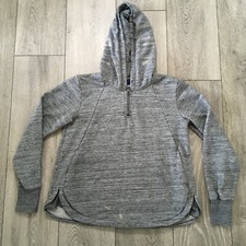 Champion Womens Grey 1/4 Zip Hoodie - Size Small