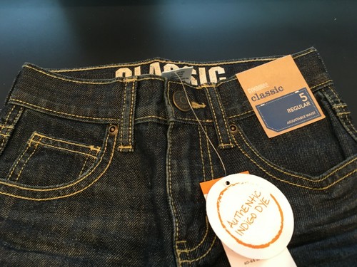 NEW Gymboree Boys 5 Blue Classic Fit Jeans Adj Waist Indigo Dye Ret $30 - Picture 3 of 6