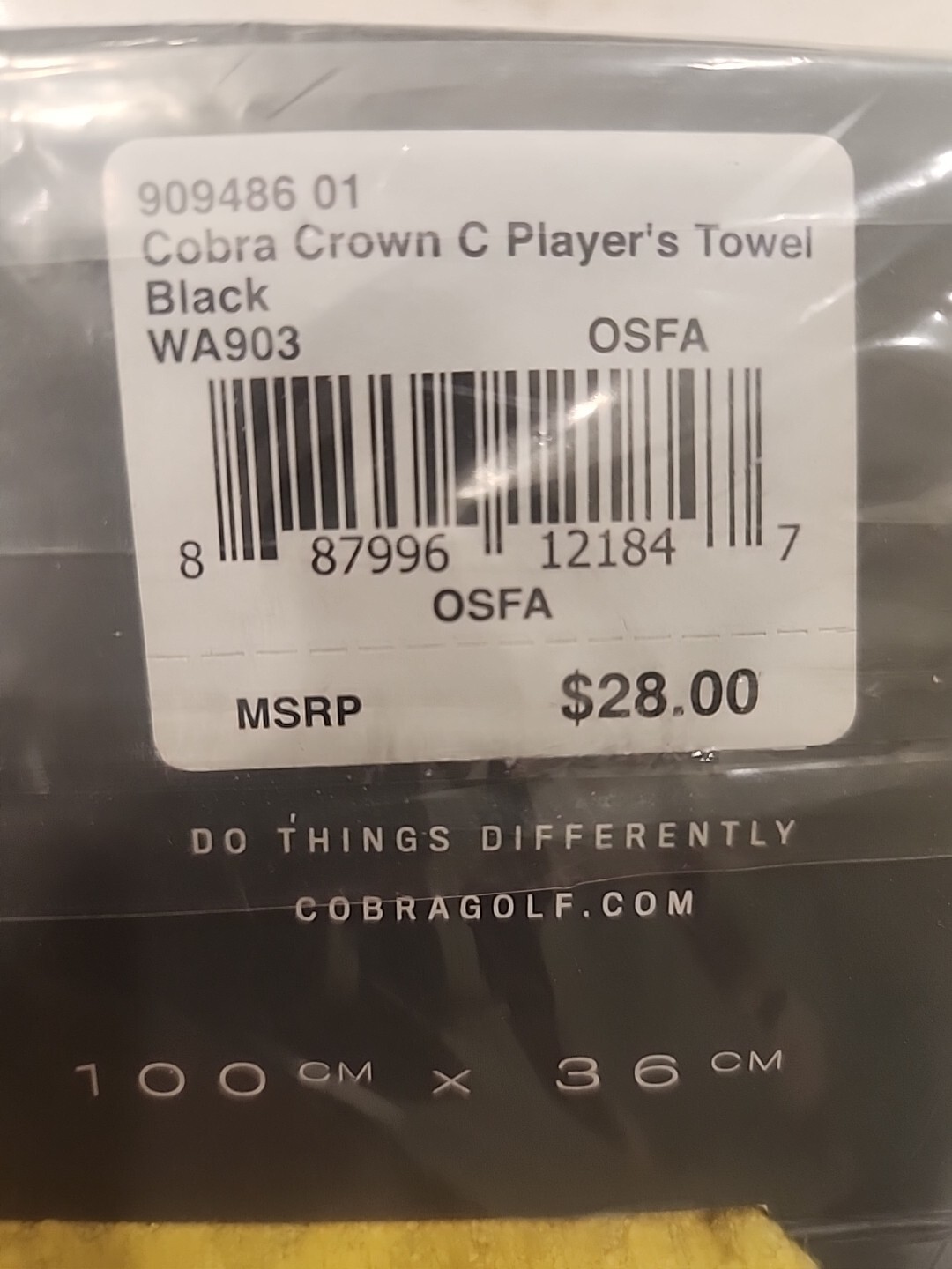 Cobra Crown C Player's Towel (Size 39"x14") Golf NEW