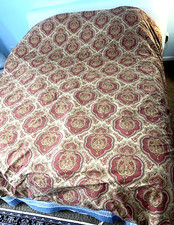 Ralph Lauren Red Beige Paisley Comforter Home Collection Full/Queen 92" X 98"