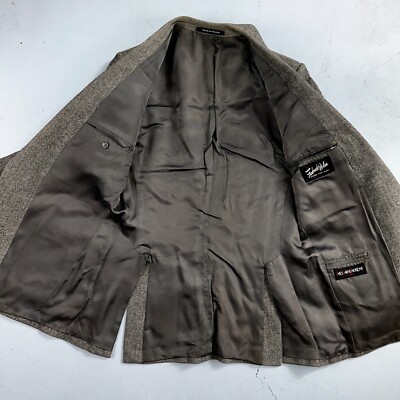 ジャケット・アウター 80s YVES SAINT LAURENT wool tweed jacket YSL Yves Saint Laurent Vintage Gray Tweed Jacket 38 Blazer Coat