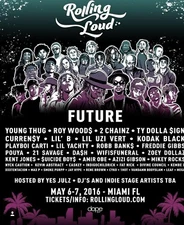 Music Festival 2016 Rolling Loud Miami 11x14 reprint POSTER Future 2 Chainz