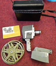 Vtg Keystone Movie Camera 8mm K-D8 Zoom w/ Instructions Leather Bag Untested