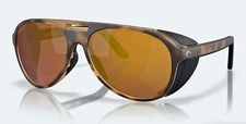 NEW Costa Del Mar Grand Catalina Matte Tortoise Gold Mirror Polarized Glass 580G