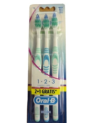 Oral-B Zahnbürste 1 2 3 Classic Care Mittel 2er+1 Gratis