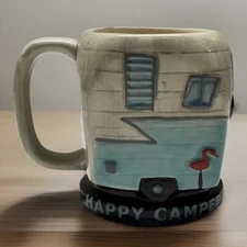Bigmouth Inc. “Happy Camper” 10oz Coffee Cup Mug Camping Outdoor Multicolor