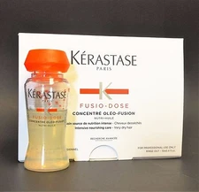 Kerastase Fusio Dose Concentre Oleo Fusion 10 x 12ml Vials, With Sprayer