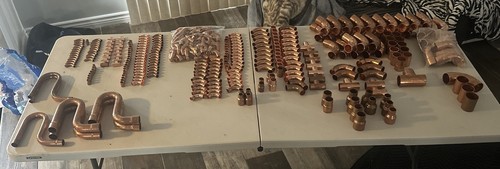 Copper Fittings Lot Miscellaneous 3/8” - 1-5/8”