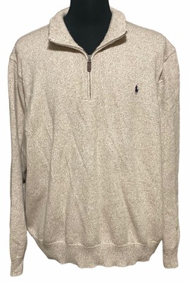 ralph lauren quarter zip cream