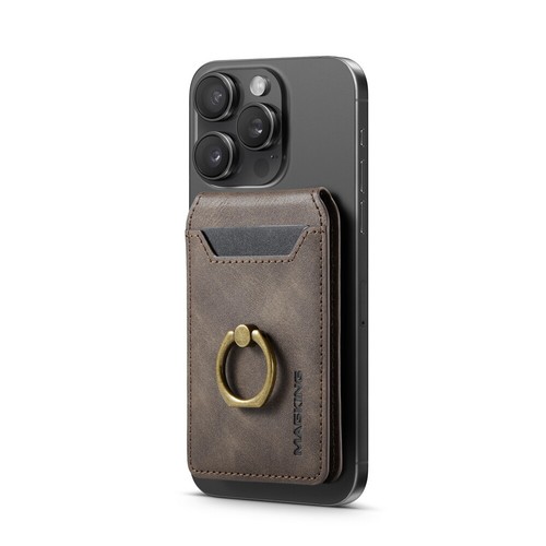 MagSafe Case For iPhone 12 13 14 15 16 with Magnetic Leather Wallet + Metal Ring - Zdjęcie 135 z 149