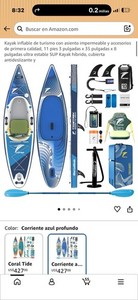 kayak híbrido inflable TIDETREK,