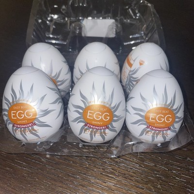 6 Pack of TENGA Easy Beat SHINY Eggs Male Sexual Aid New Sealed