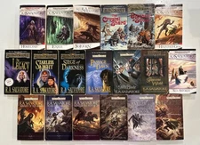Complete LEGEND OF DRIZZT Series Books 1-19 RA SALVATORE Forgotten Realms PB Lot