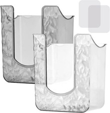 Kitchen Wipes Storage Box, No Punching Clear Wipes Dispenser Wall Mounted Tissue