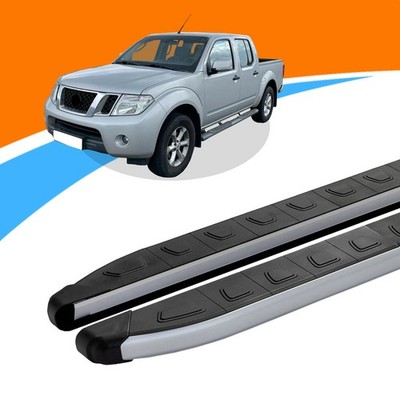 Trittbretter passend für Nissan Navaraab10/2004-12/2015 DOLU Silber mit ABE