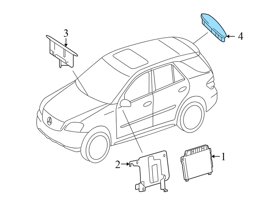 2015-2017 MERCEDES-BENZ CLS400 - REAR Parking AID System Speaker 0015424723 - Image 3 of 4