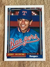 1992 Topps - Bobby Valentine #789 - near mint condition - FREE SHIPPING