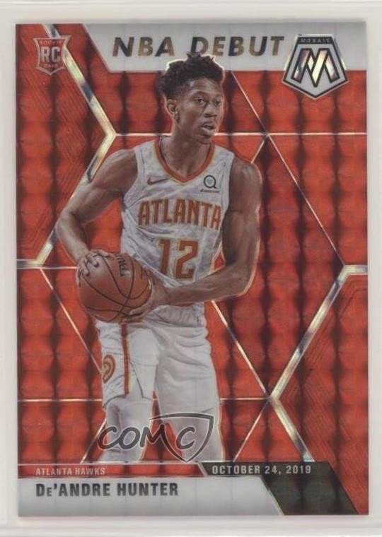 2019-20 Panini Mosaic NBA Debut Red Prizm De'Andre Hunter #266 0g4t