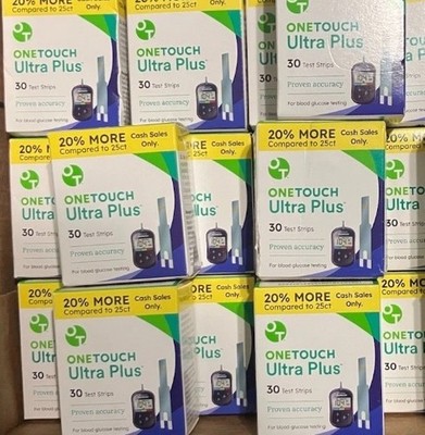 One Touch Ultra Plus Test Strips 11 Boxes x30~Exp 27~$70~FR SHP