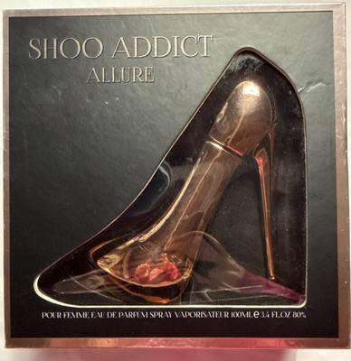 Laurelle London Shoo Addict CHIC Perfume Spray Shoe Shape Bottle 3.4oz rose Gold