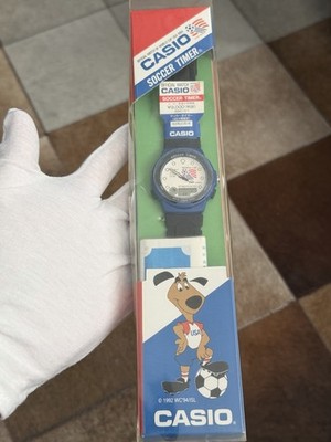NOS Casio Soccer Timer SWC-11 World Cup USA 1994 Men's Digital