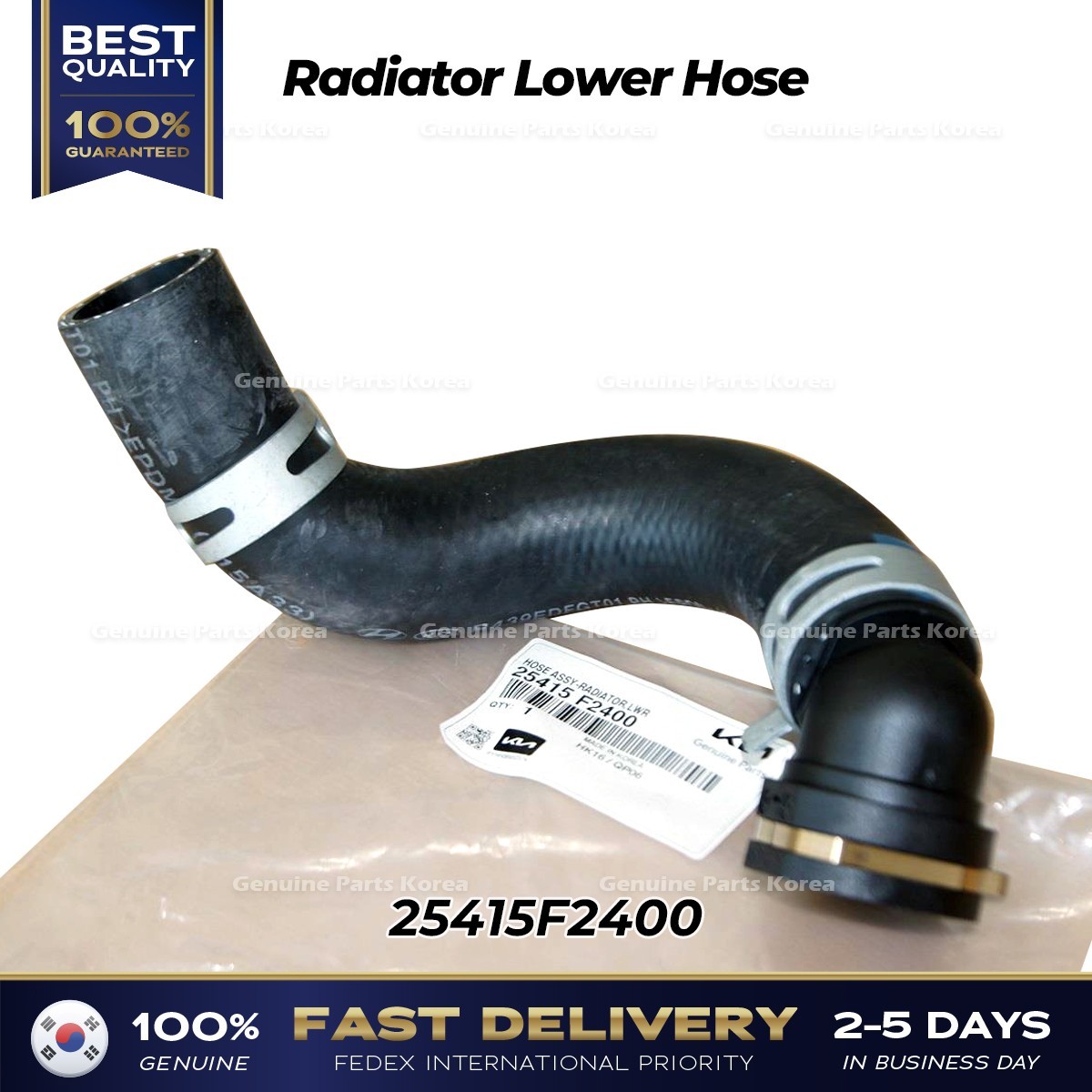 ⭐Genuine⭐ Radiator Lower Hose 25415F2400 for Hyundai Elantra Kia