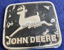 VINTAGE JOHN DEERE ADVERTISING SIGN,TRACTOR PLAQUE,SIGN,ALUMINUM