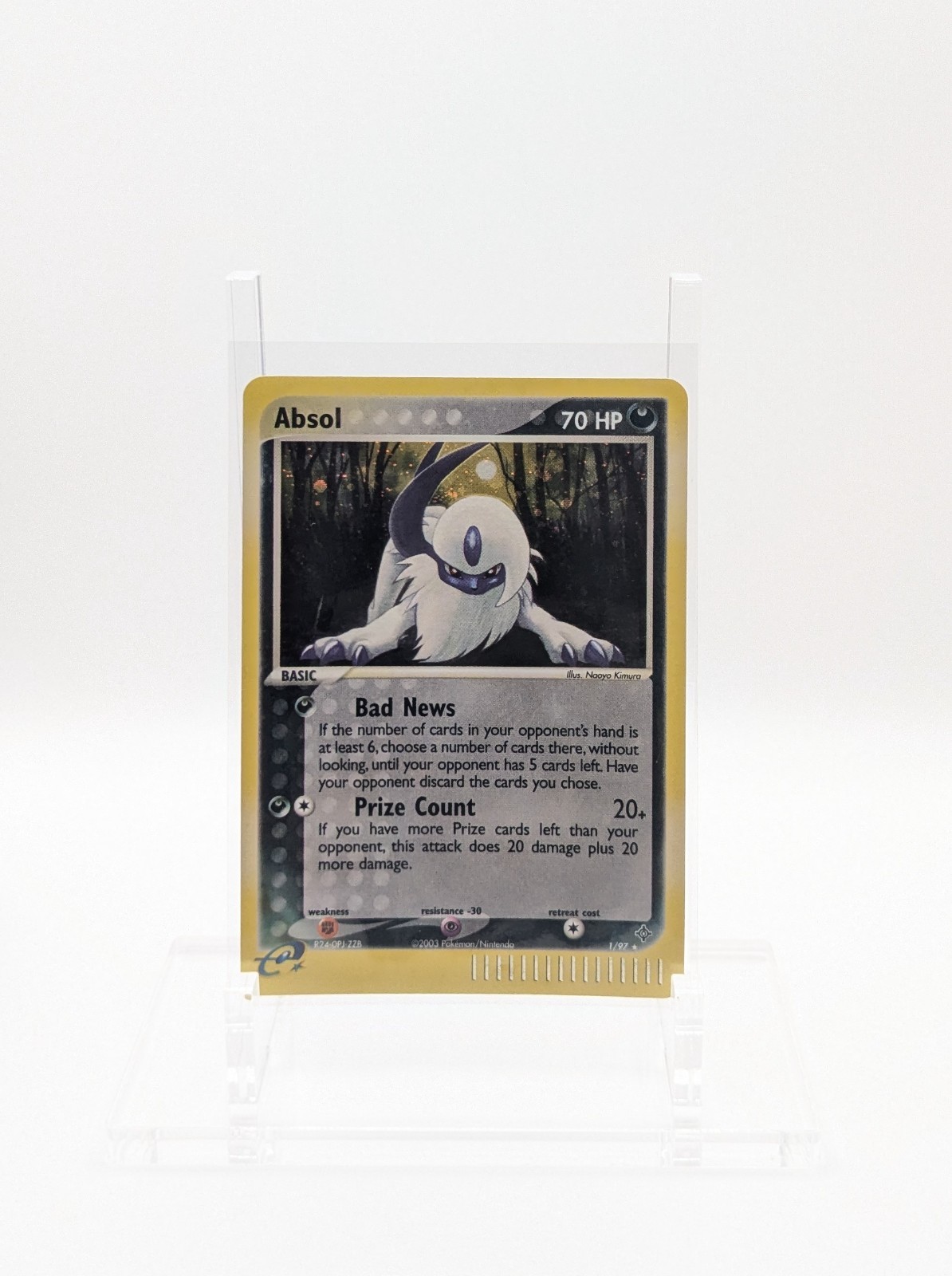 Pokemon EX DRAGON - #1/97 Absol - ENG - Holo - Near Mint