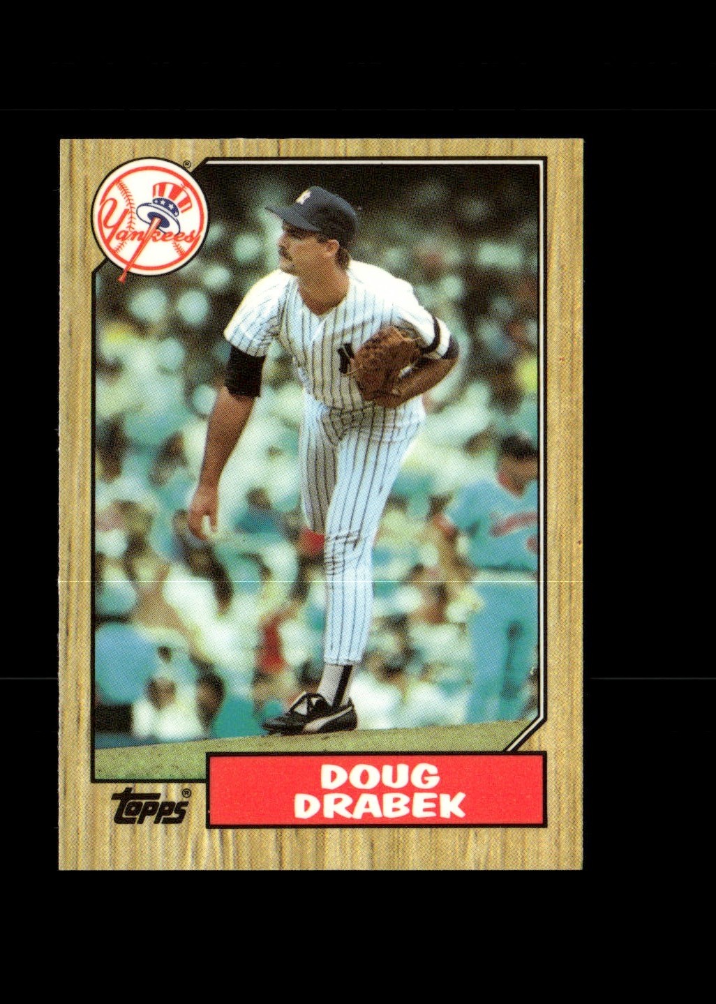 Doug Drabek : 1987 Topps TIFFANY MLB Baseball Card #283 : New York Yankees