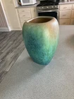ROSEVILLE EARLAM OHIO AMERICAN ART POTTERY VASE 522-9 VINTAGE MULTICOLORED