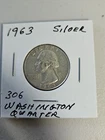 1963  Washington Quarter VG+/F Condition 90% Silver-Better Date # 306